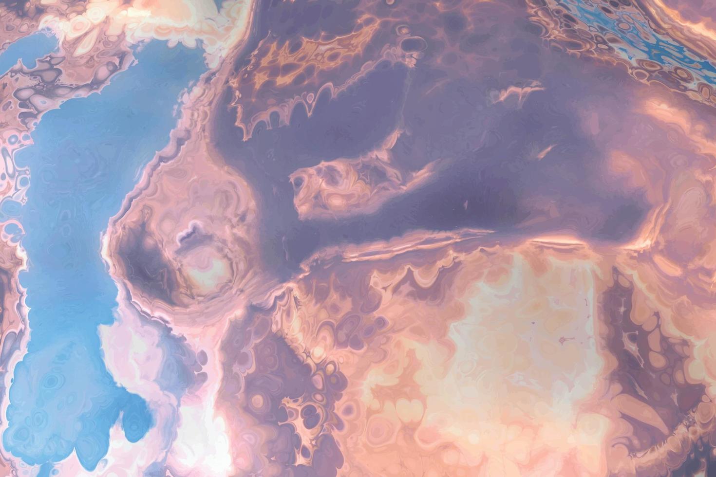 tierna superficie de vertido de acrílico pintada a mano en colores pastel. textura de fondo fluido húmedo abstracto vector