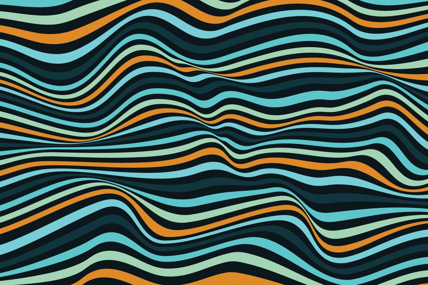 fondo de onda de línea colorida. elegante superficie rayada dinámica suave. textura de patrón de remolino suave abstracto vector