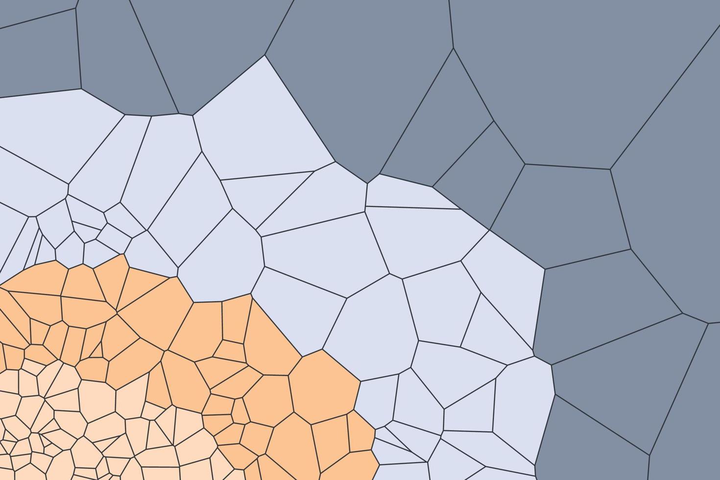 ilustración geométrica de formas rotas limpias y modernas. diseño de fondo de diagrama de voronoi colorido abstracto vector