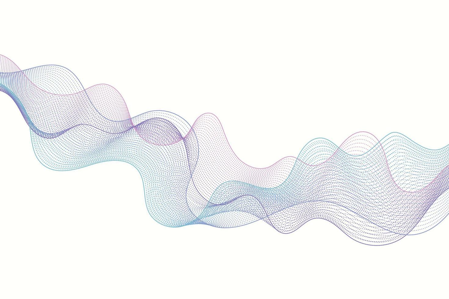 partículas de onda de gradiente holográfico dinámico. fondo de vector de concepto de diseño de tecnología de big data