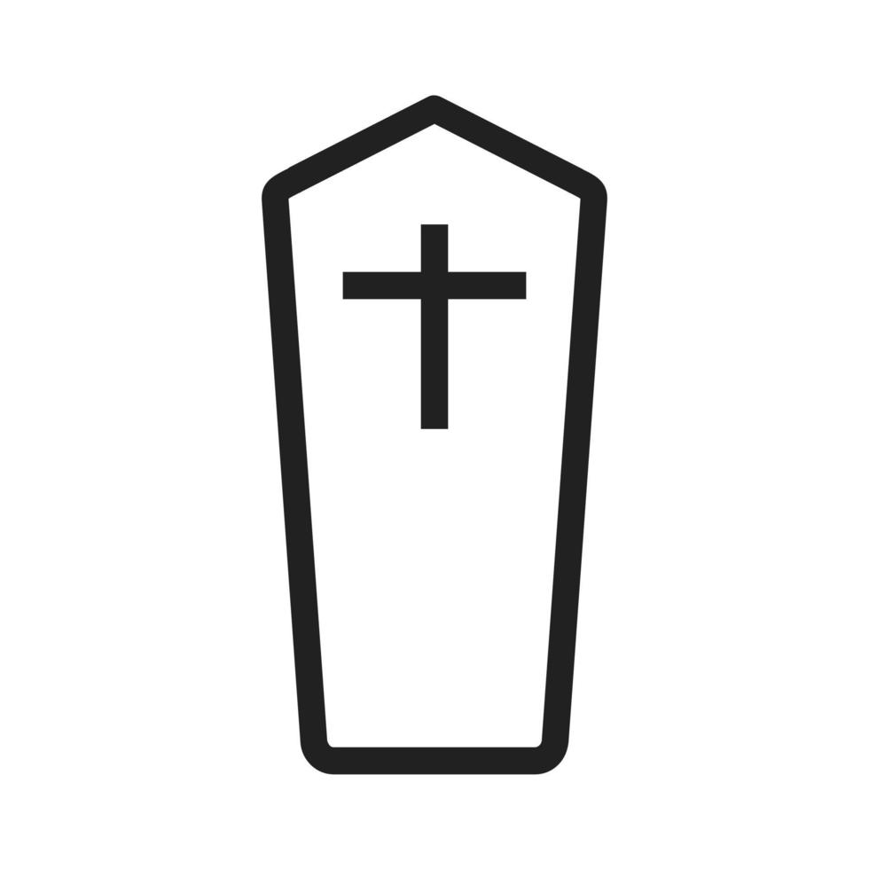 Casket I Line Icon vector