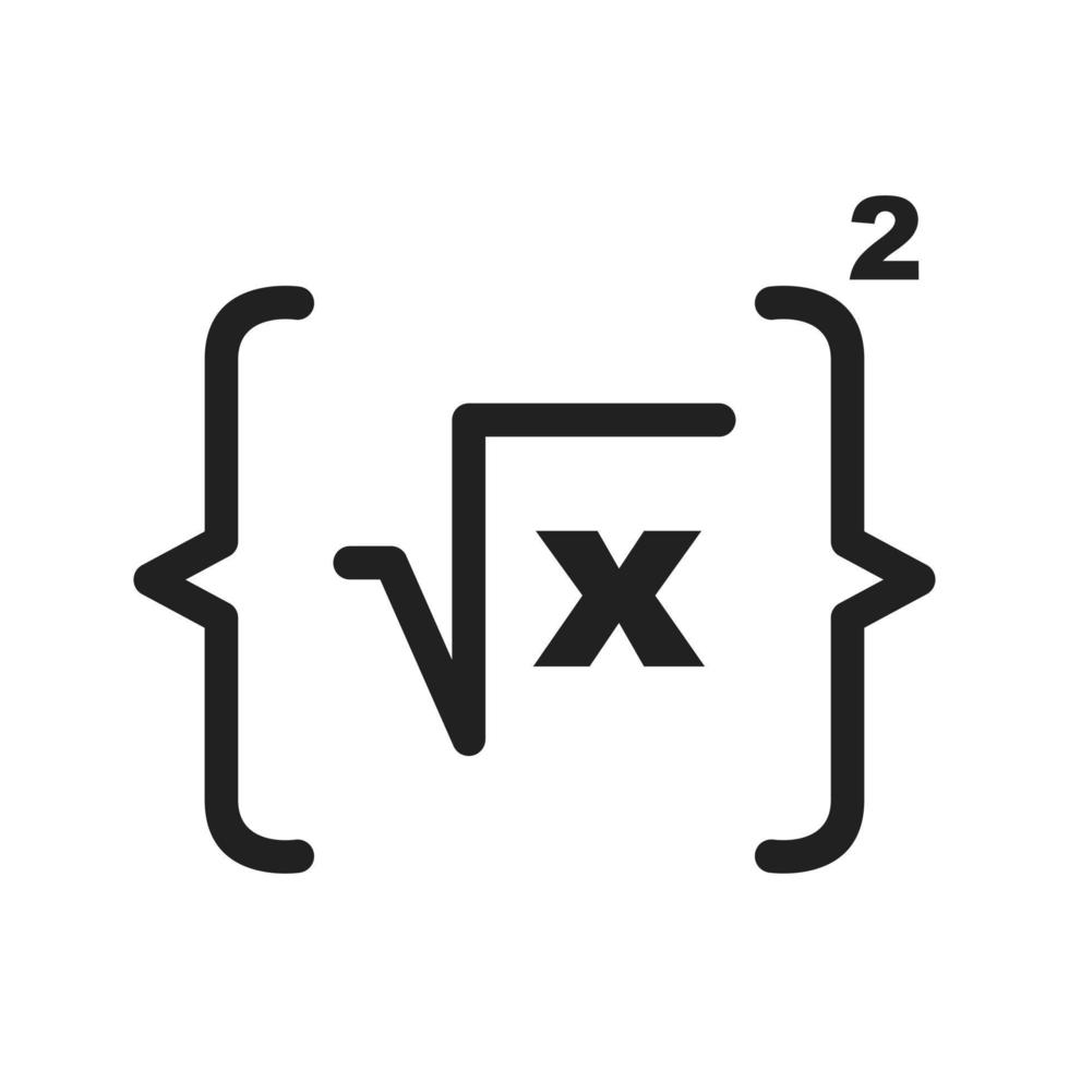 Formula I Line Icon vector