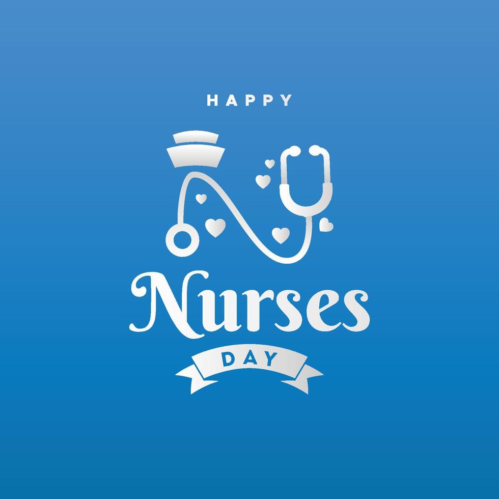 Happy Nurses Day Design Background For Greeting Moment vector