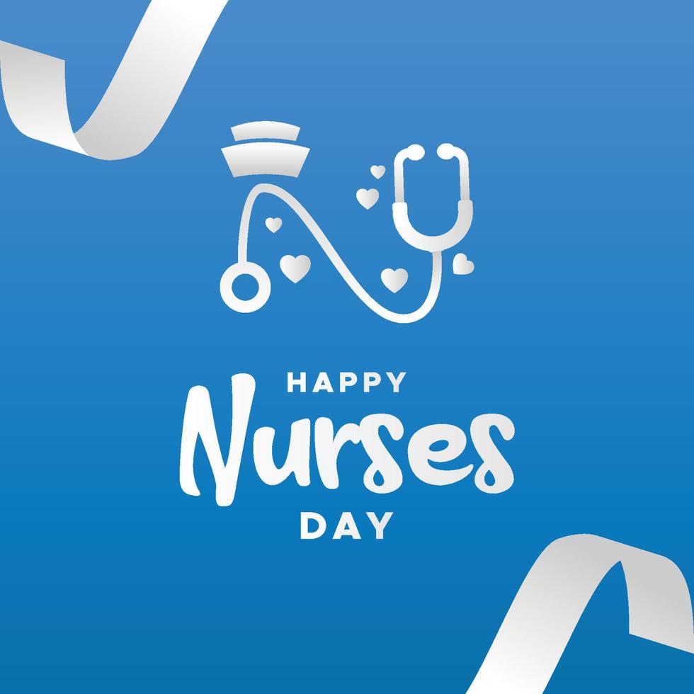 Happy Nurses Day Design Background For Greeting Moment vector