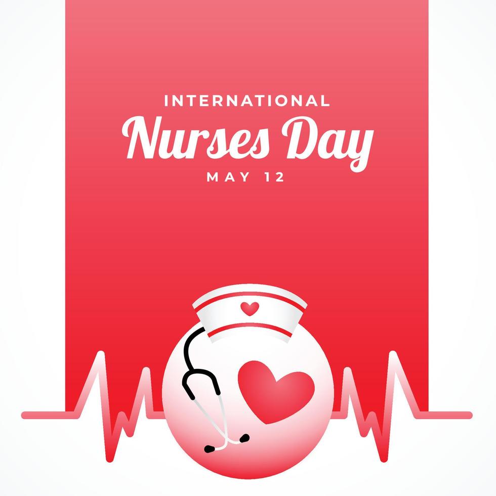 Happy Nurses Day Design Background For Greeting Moment vector