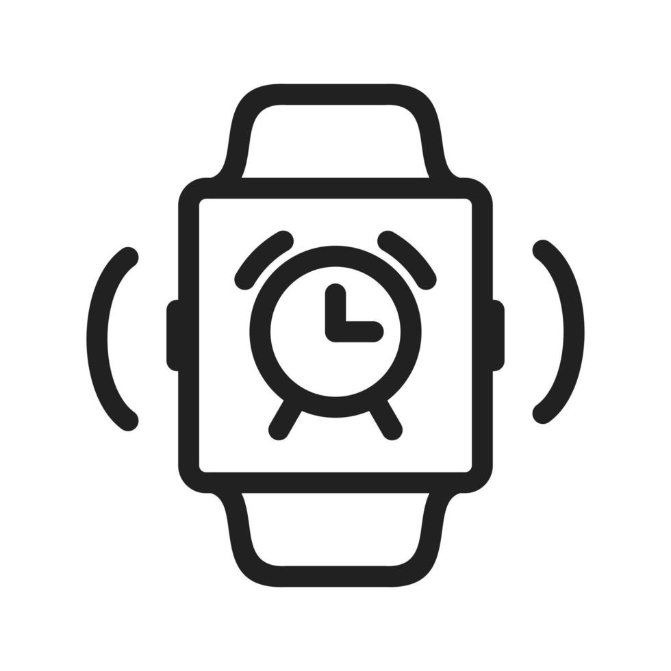 Alarm Ringing Line Icon vector