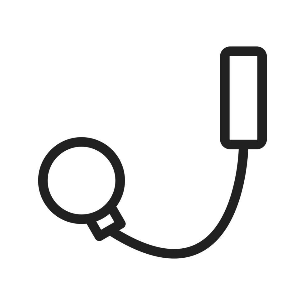 Charger Cable Line Icon vector