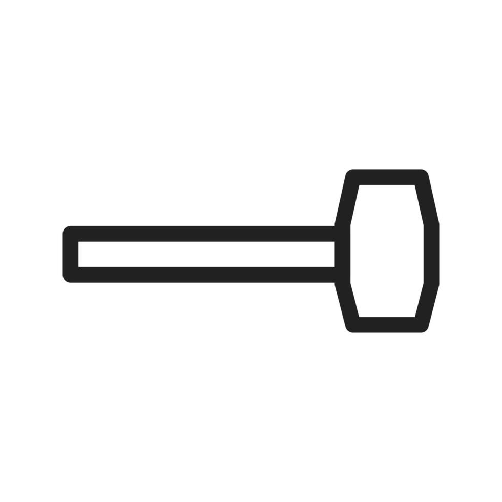 Mallet Line Icon vector