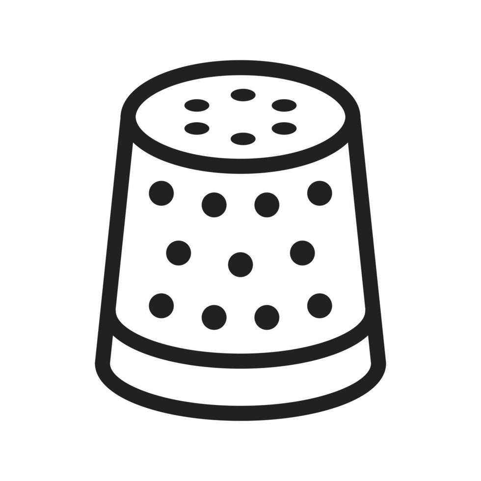 Thimble Line Icon vector