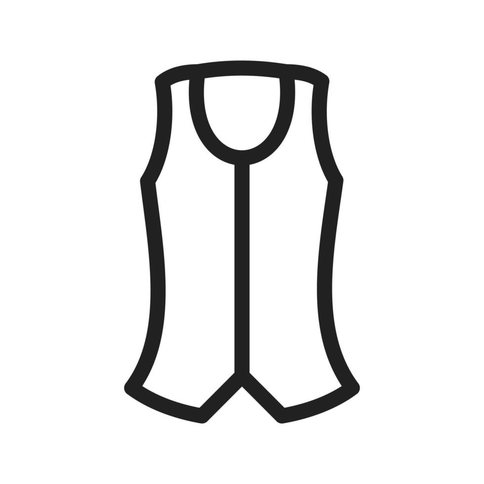 Vest Line Icon vector