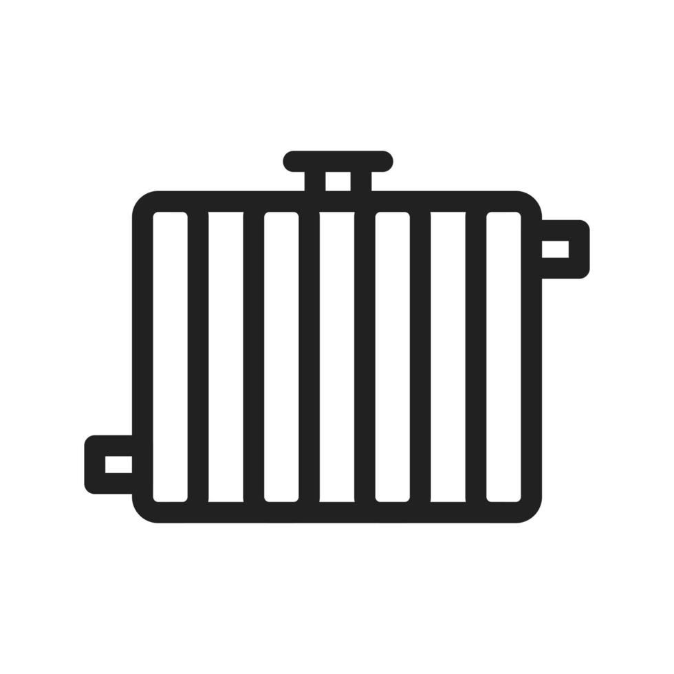 Radiator Line Icon vector