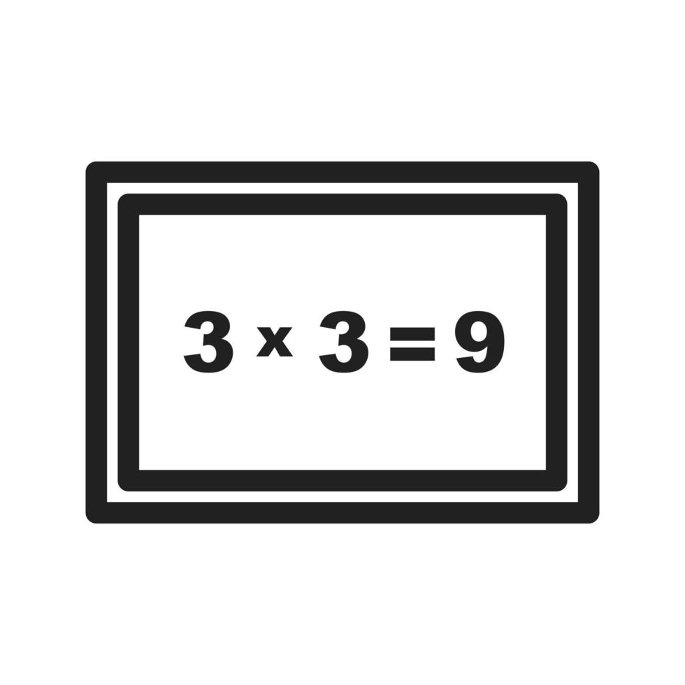 Arithmetic Line Icon vector