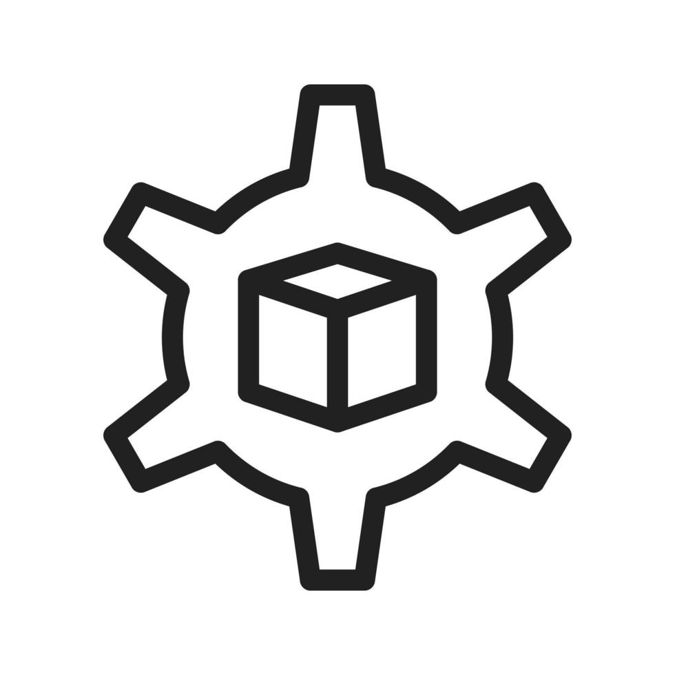 Automated Solutions Line Icon vector