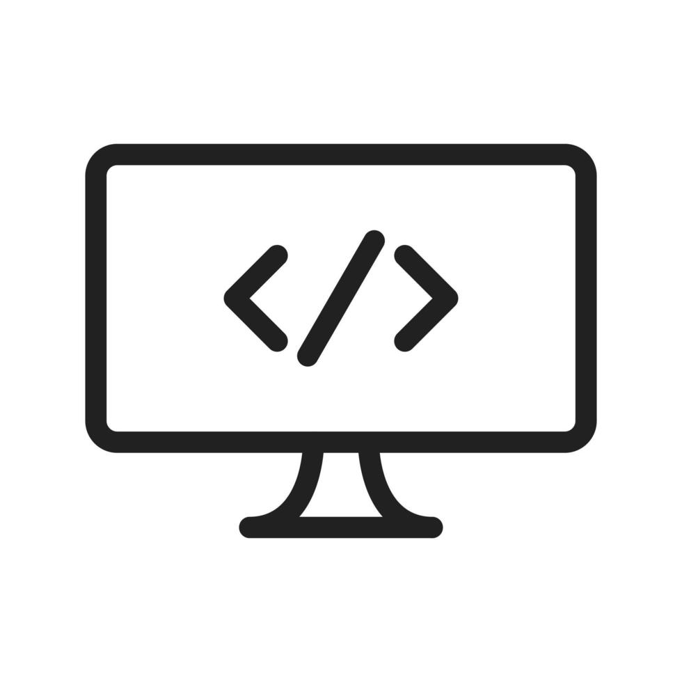 Programming Line Icon 7547187 Vector Art at Vecteezy