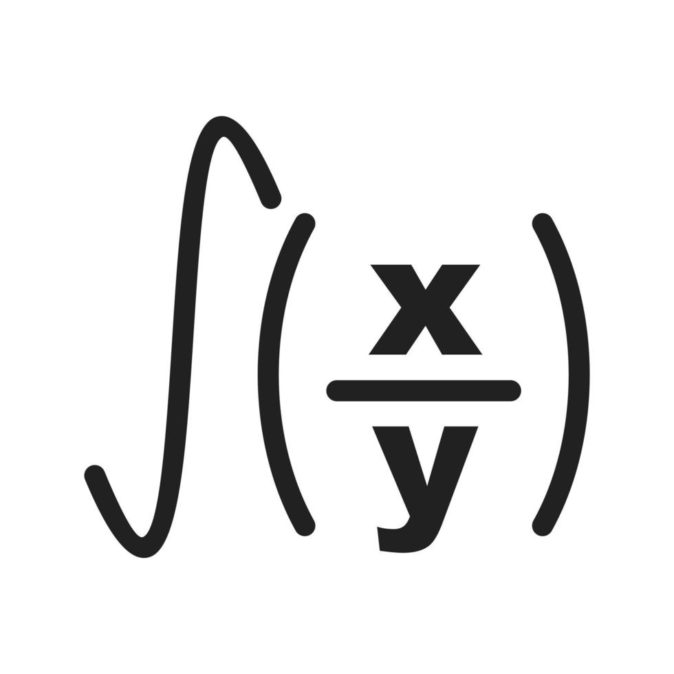 Formula II Line Icon vector