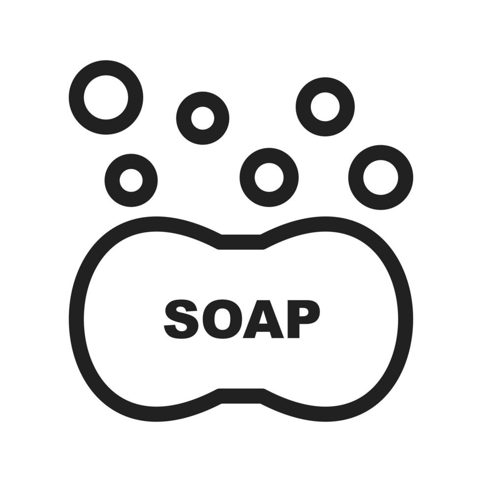 Soap Bubbles Line Icon vector