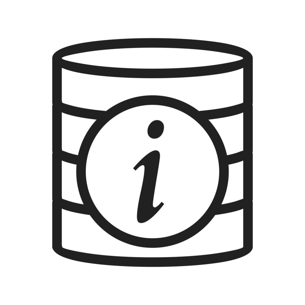 Data Information Line Icon vector