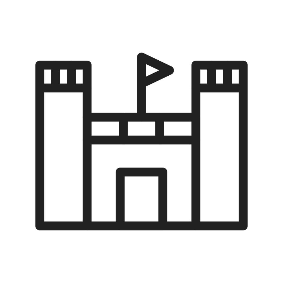 Castle Line Icon vector