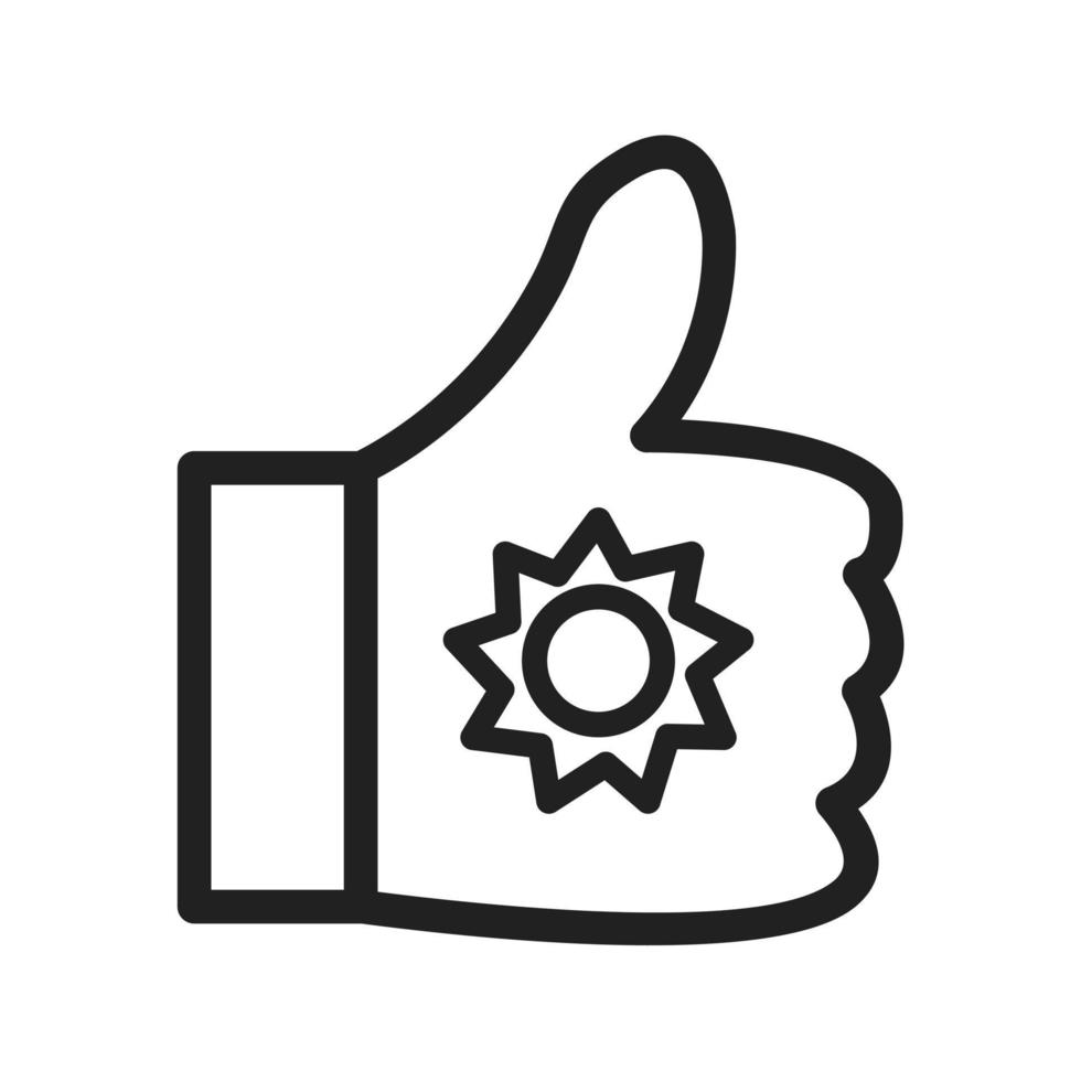 Like Marketing Line Icon vector