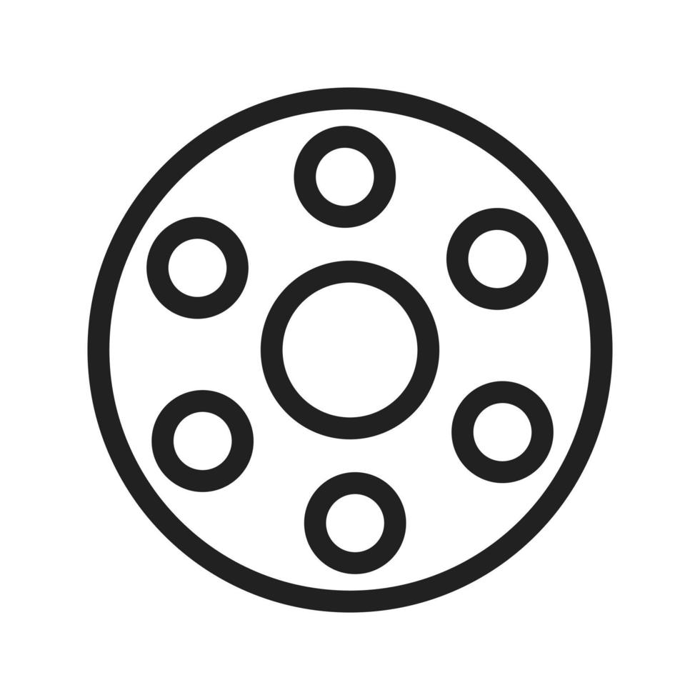 Bobbin Line Icon vector