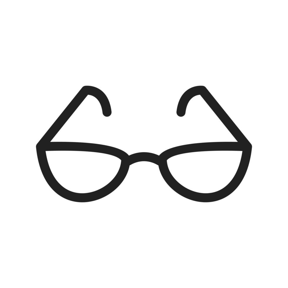 icono de línea de gafas de lectura vector