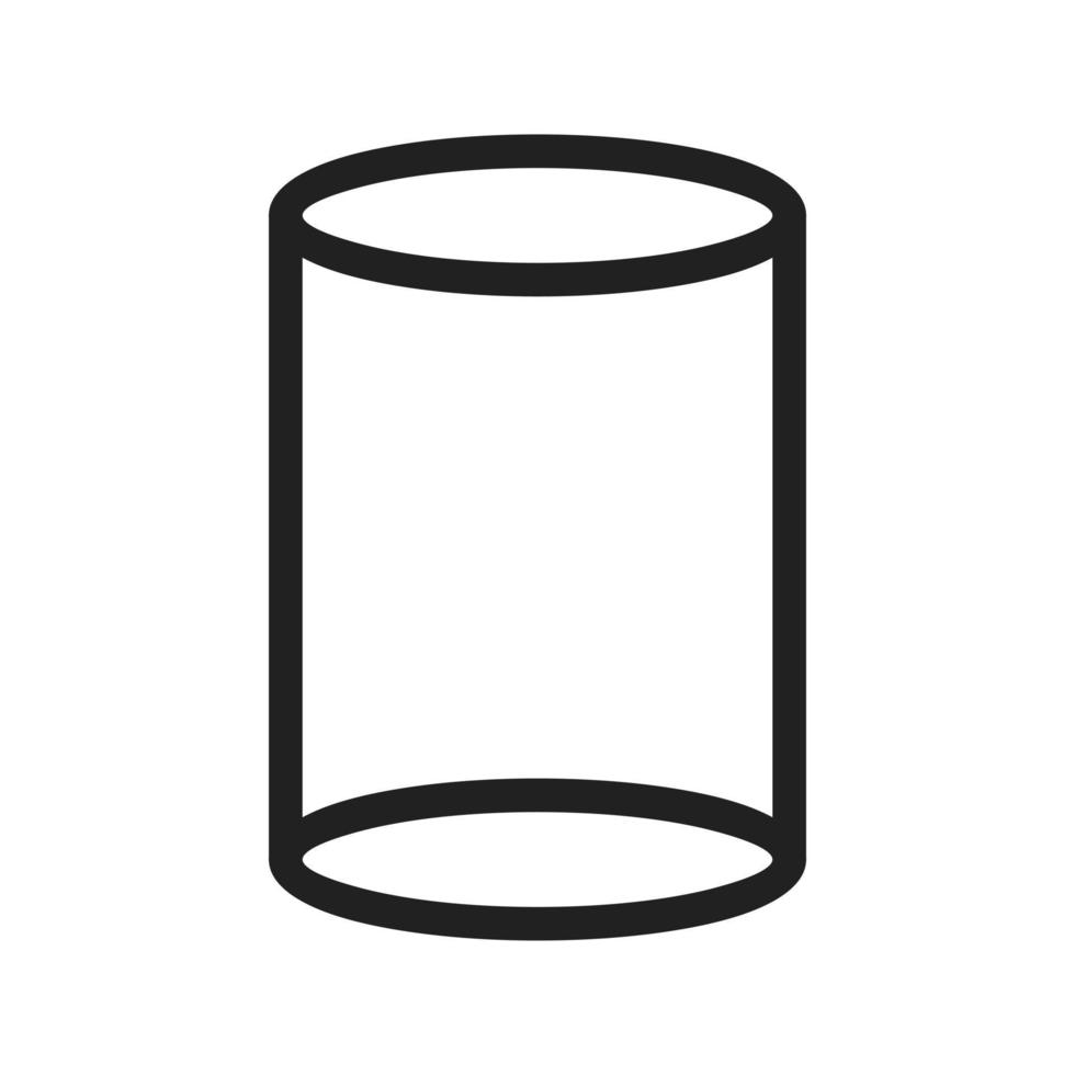 Cylinder Line Icon vector