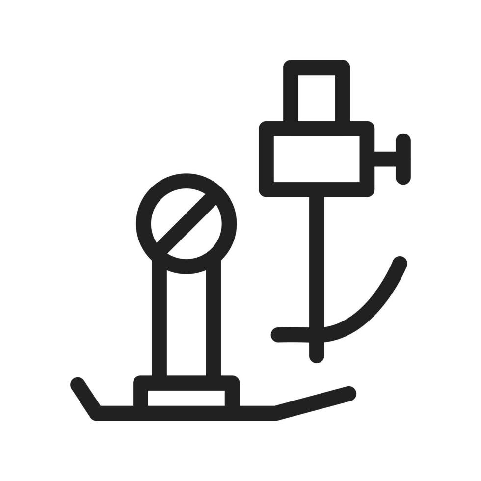 Sewing Machine Parts Line Icon vector