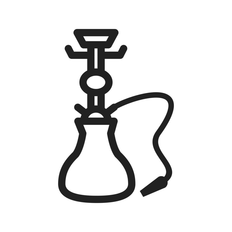 Hookah Line Icon vector