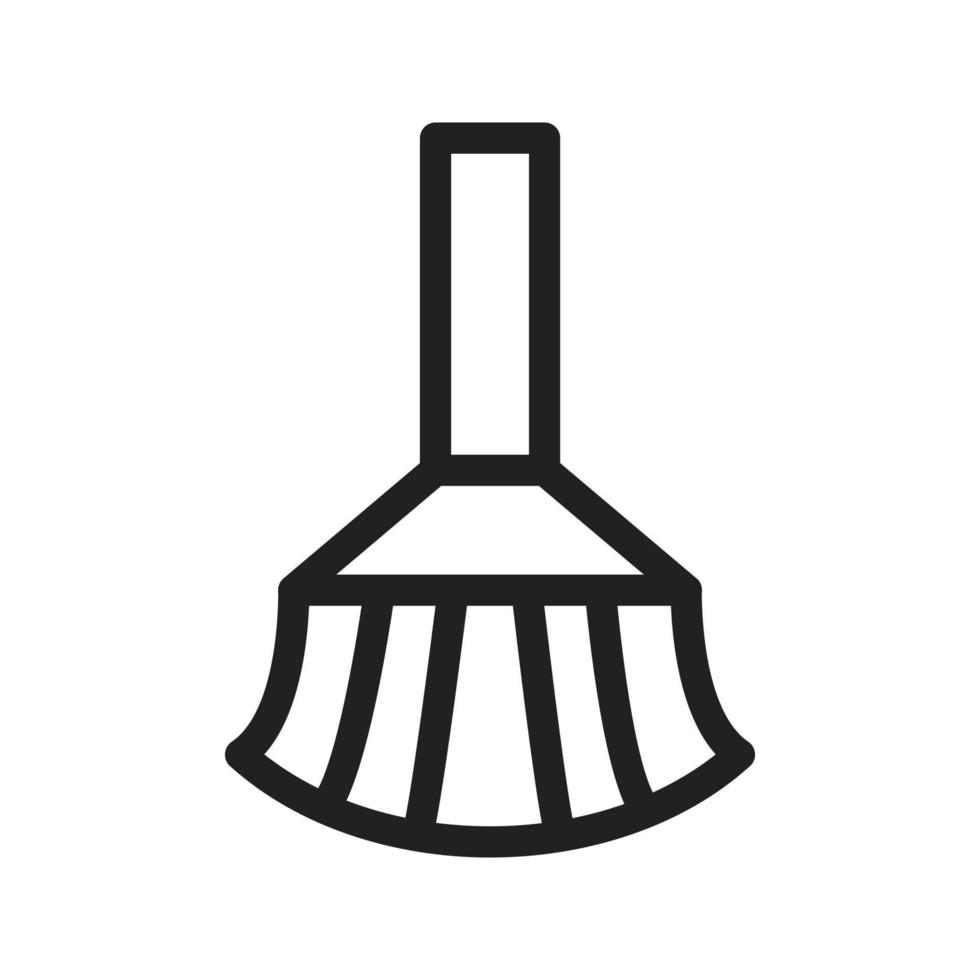 Broom Line Icon vector