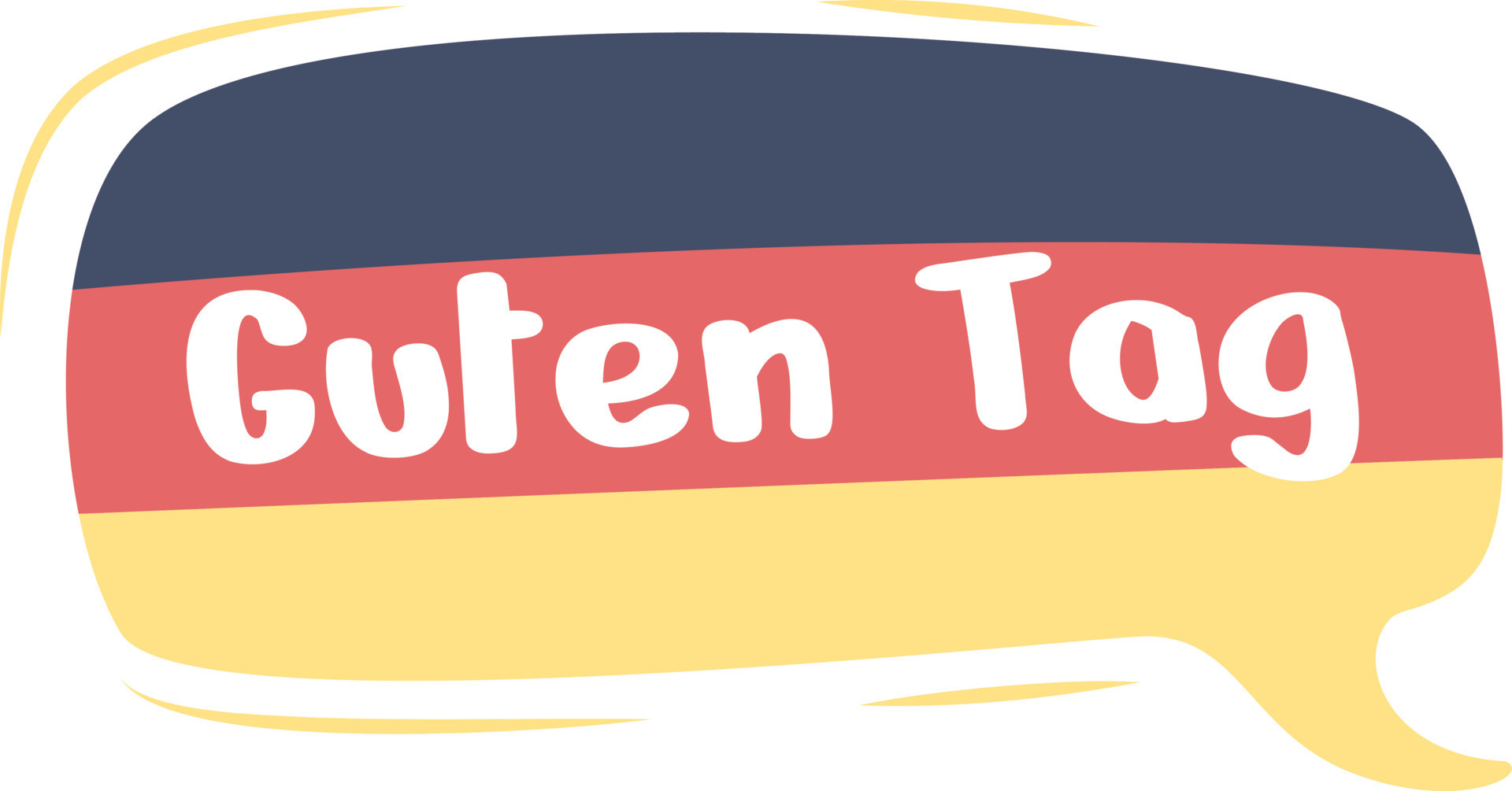 Saying Hello In German Language Semi Flat Color Vector Speech Bubble saying-hello-in-german-language-semi-flat-color-vector-speech-bubble