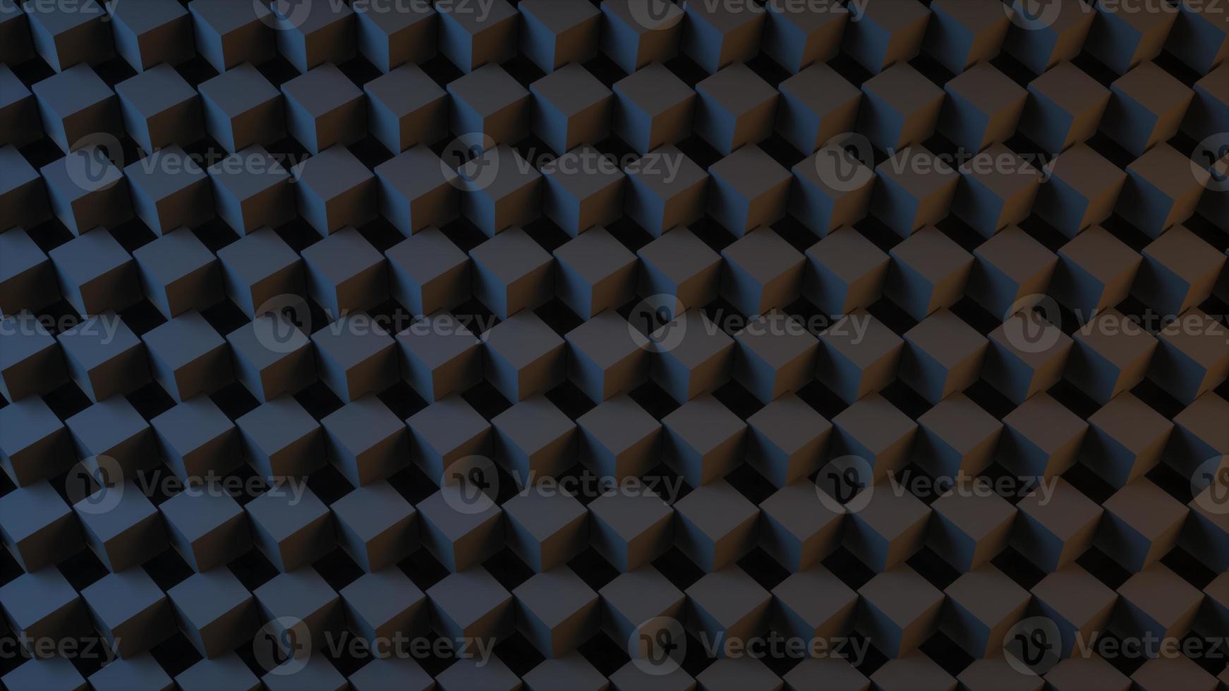 Abstract digital background mad of 3d cubes. 3d Rendering. photo