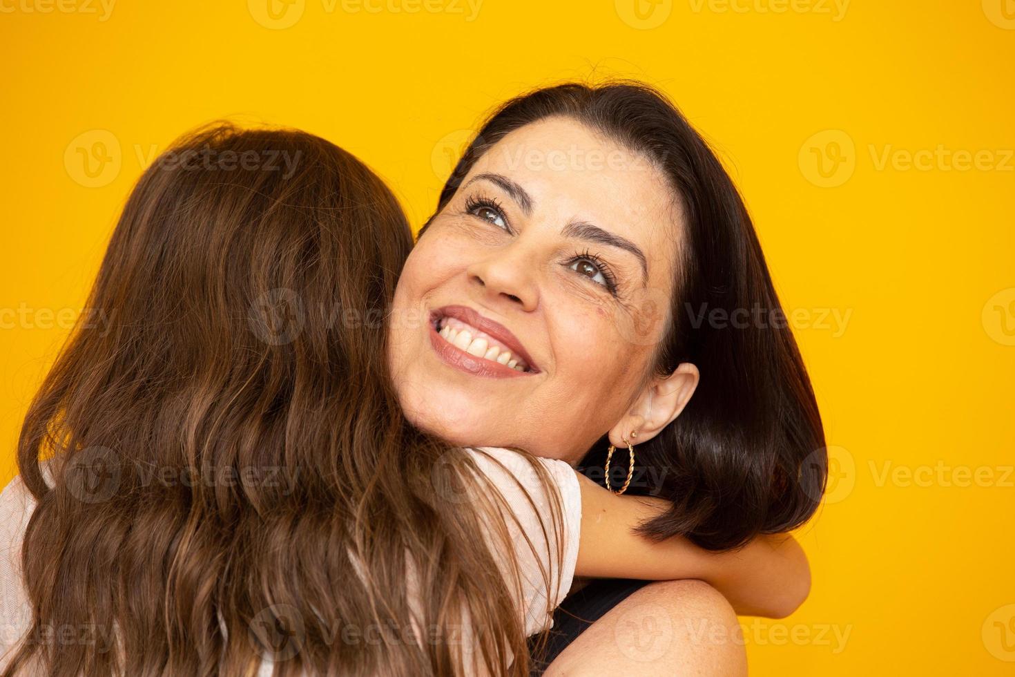 Mothers day concept. Mothers day concept. Mother and daughter photo