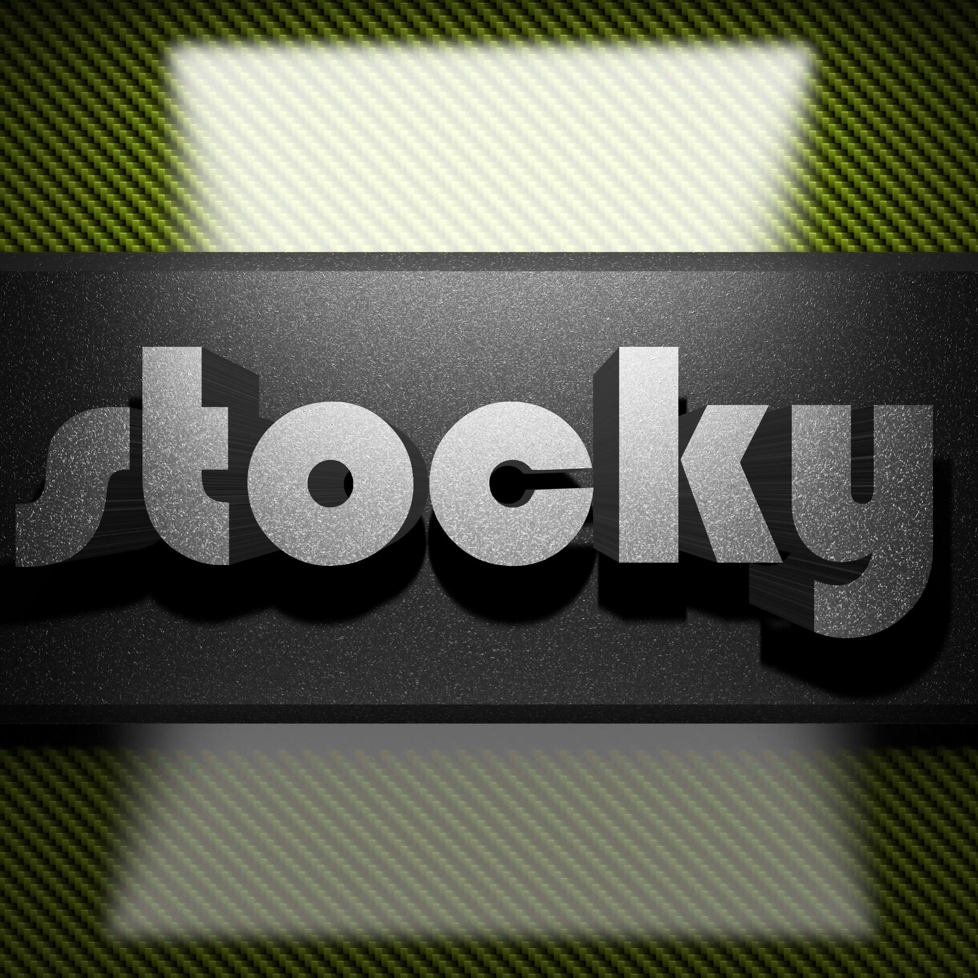 stocky word of iron on carbon 7550403 Stock Photo at Vecteezy