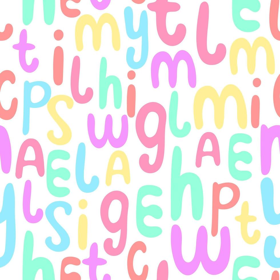 English alphabet seamless pattern vector