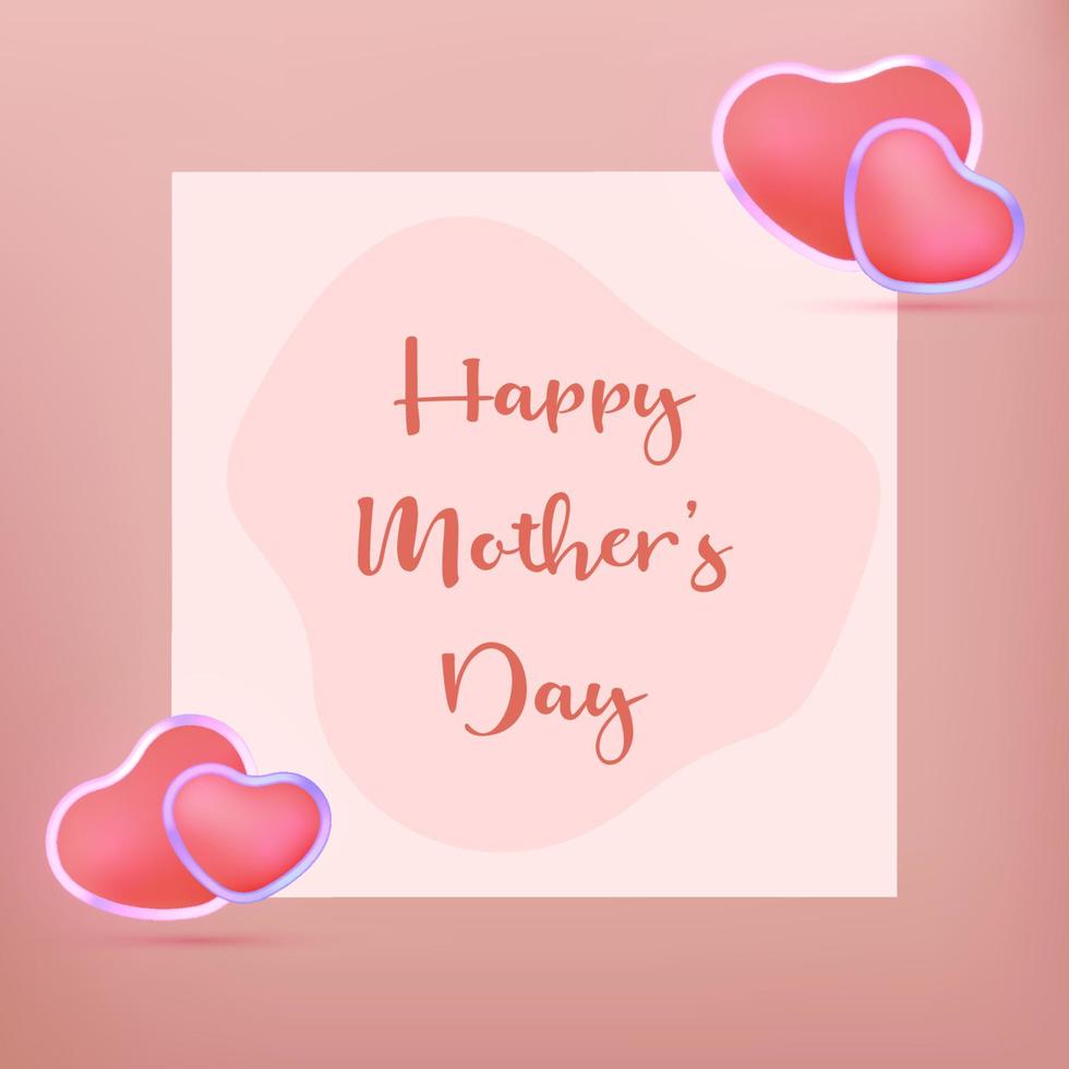 Happy Mother's Day vector illustration. mothers day vector illustration for greeting card, social  media posts.