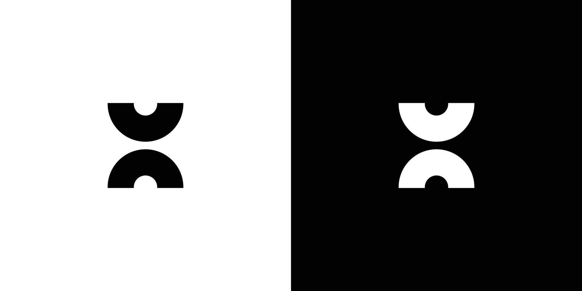 modern and unique letter H initials logo design 2 vector