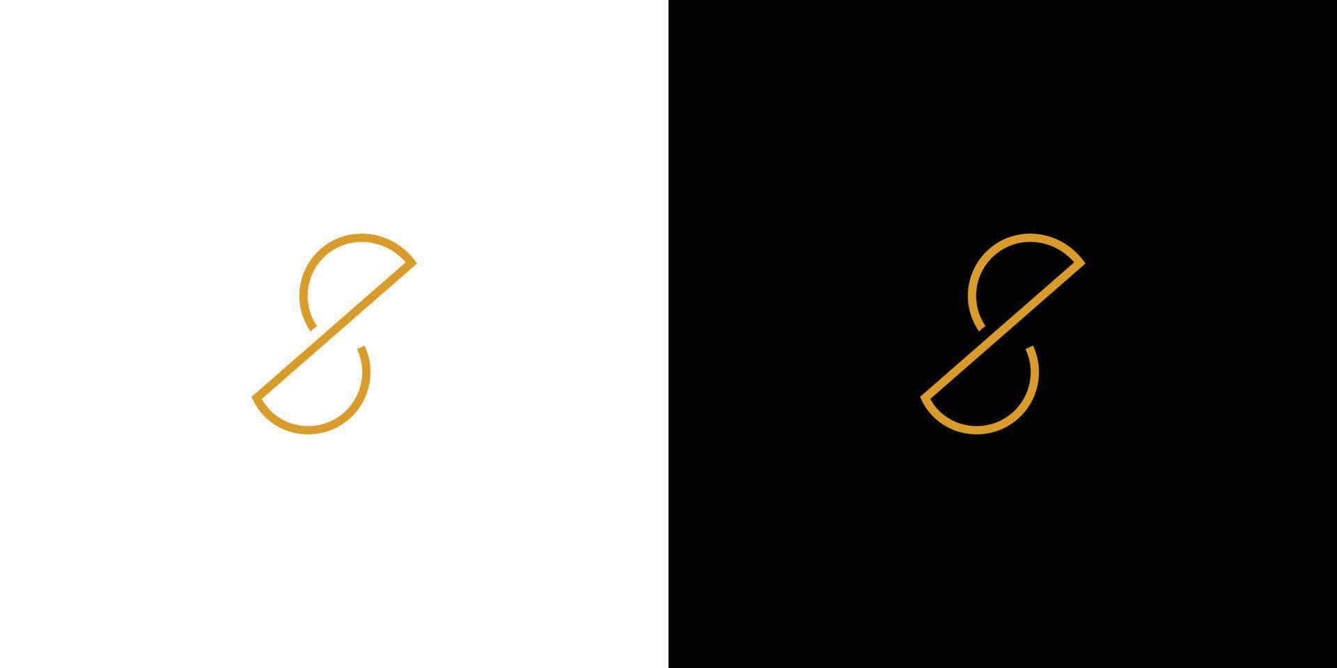 Simple and Modern S initials logo design 1 vector