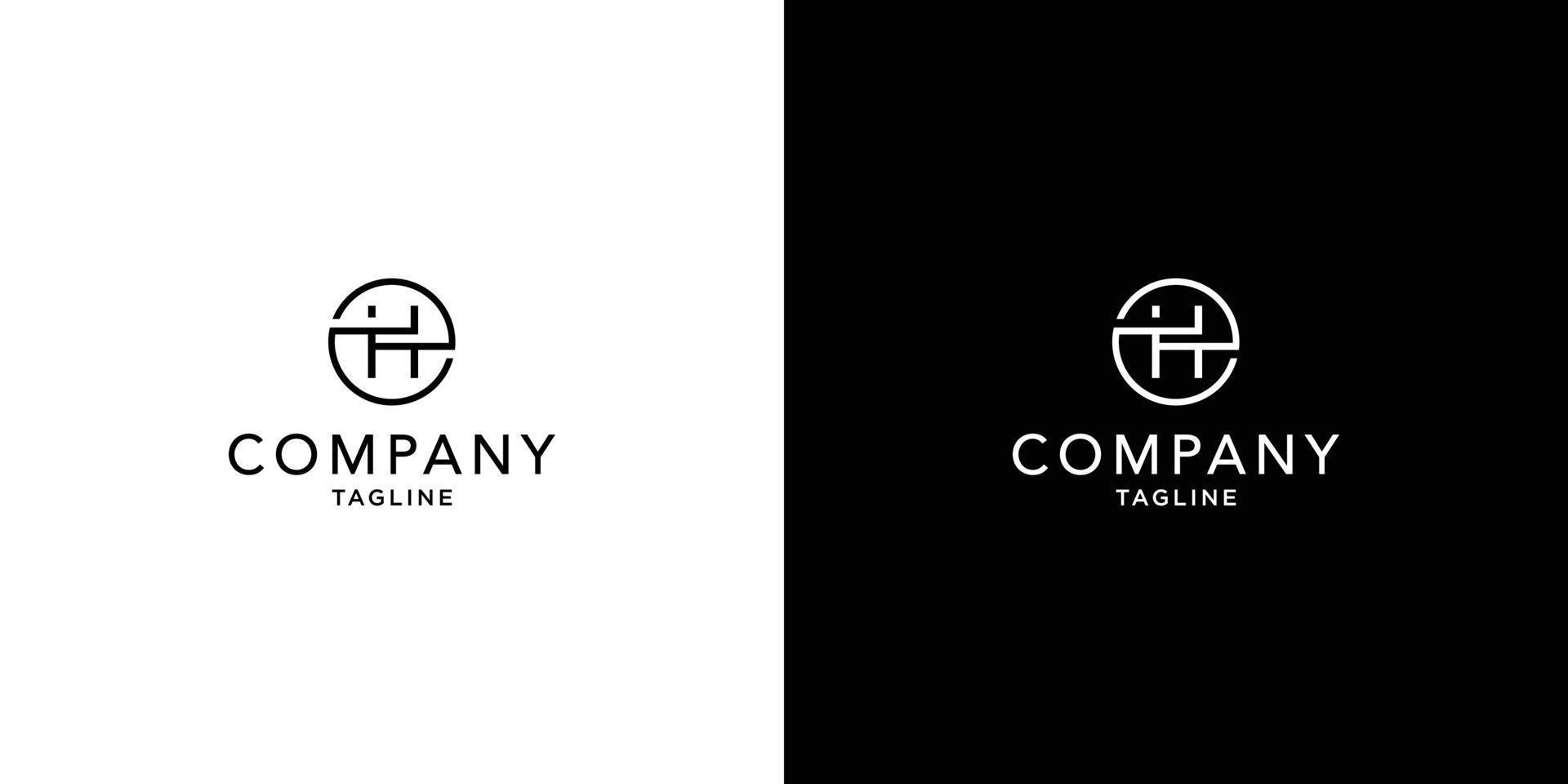 Modern and unique letter H initials logo design vector