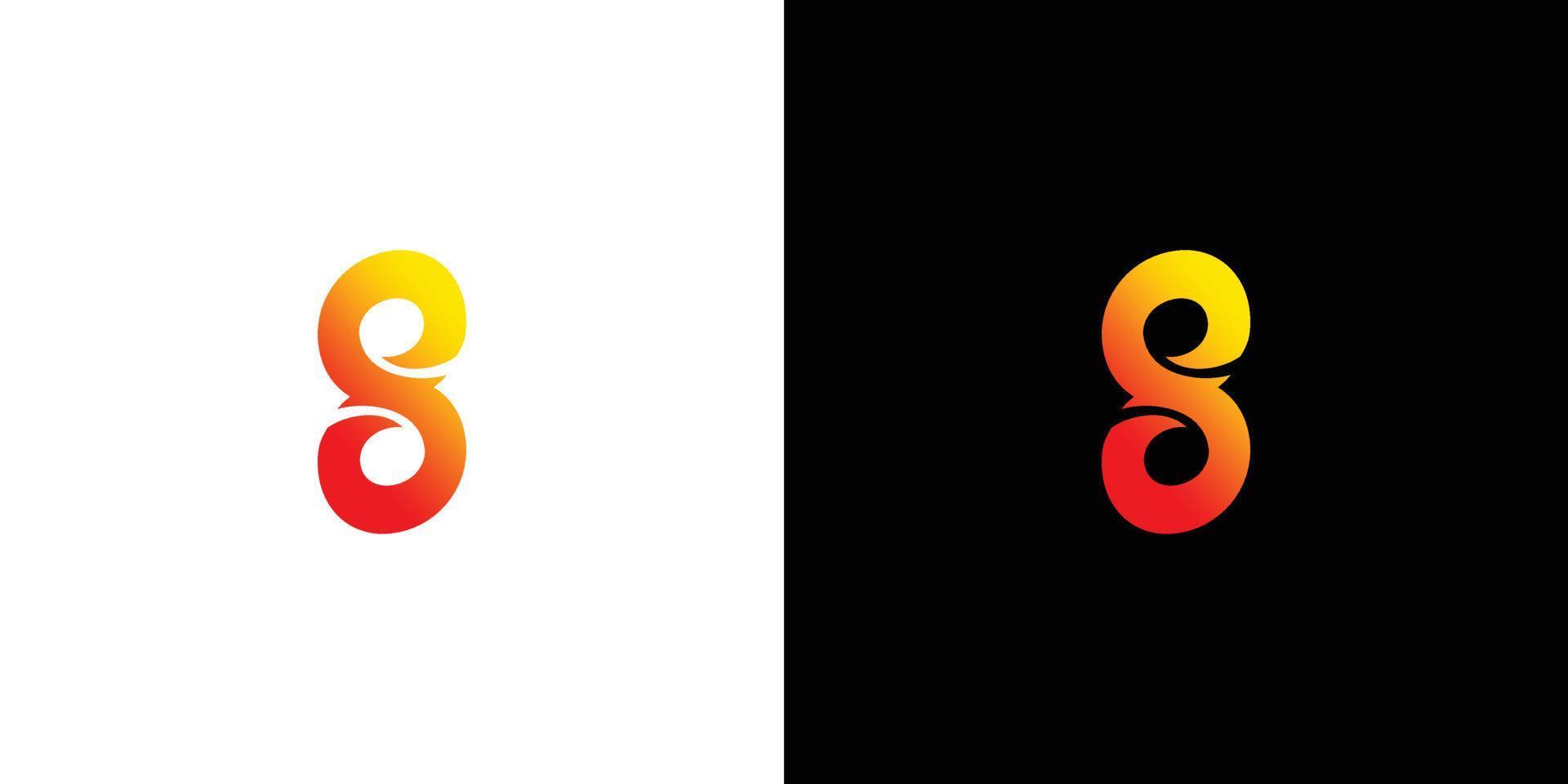 Unique and colorful initial letter S logo design vector