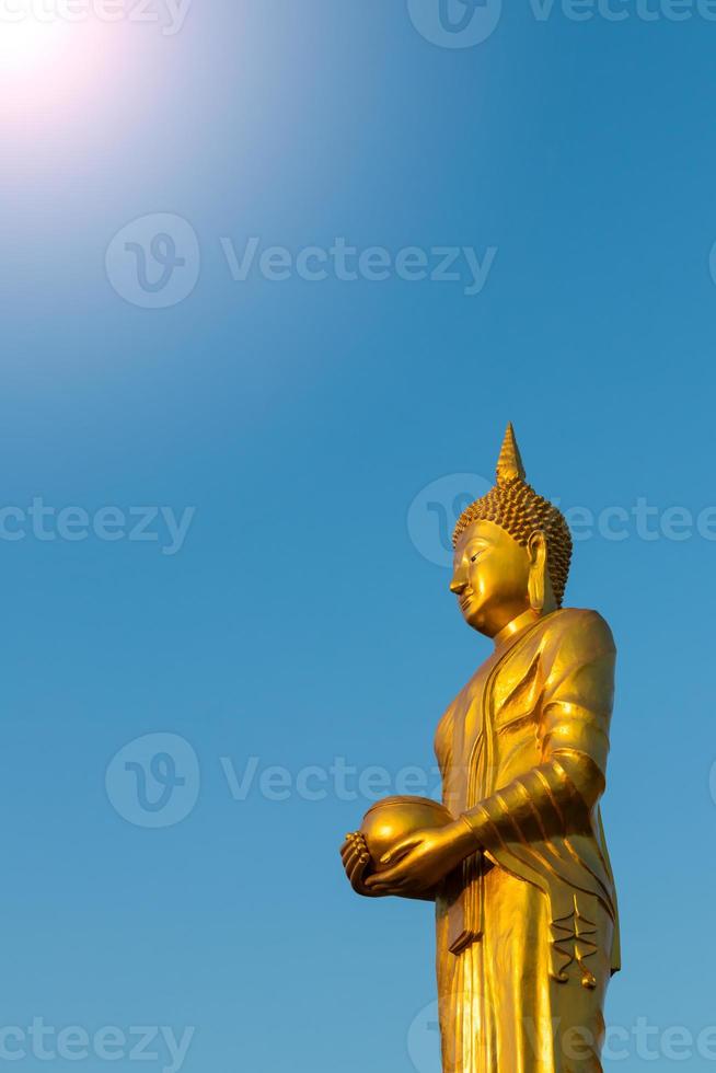 Buddha alms to the sky. photo