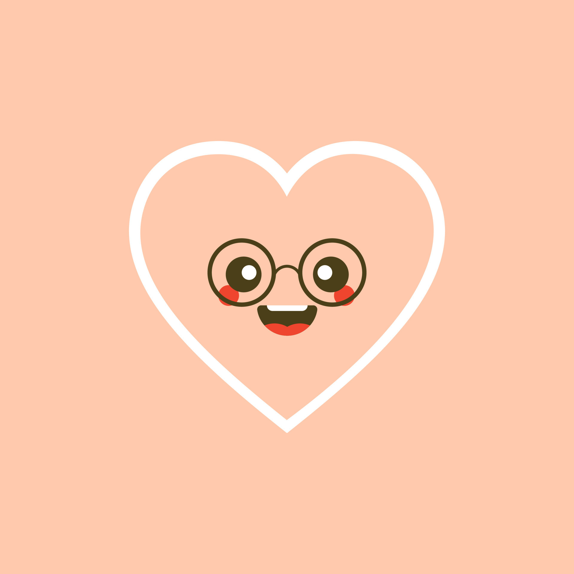 Cute set of holiday Valentines day funny cartoon character of emoji hearts.  Vector illustration of cute and kawaii heart. Art design for Valentine's Day  greetings and card, web, banner, love symbol 7552284
