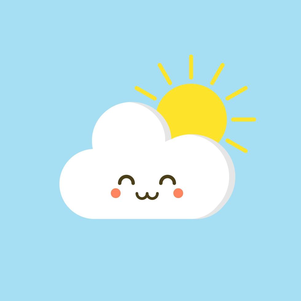 cloud flat design vector illustration