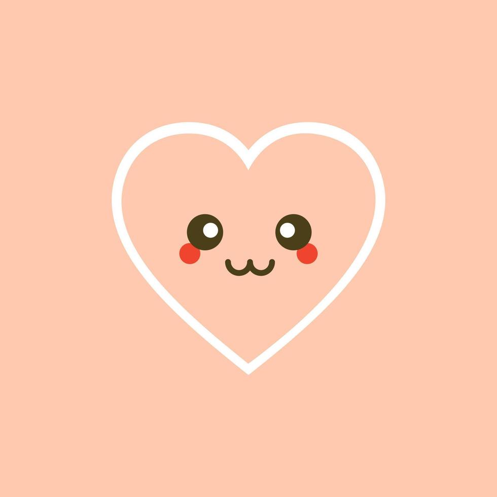 lindo conjunto de personajes de dibujos animados divertidos del día de san  valentín de corazones emoji.