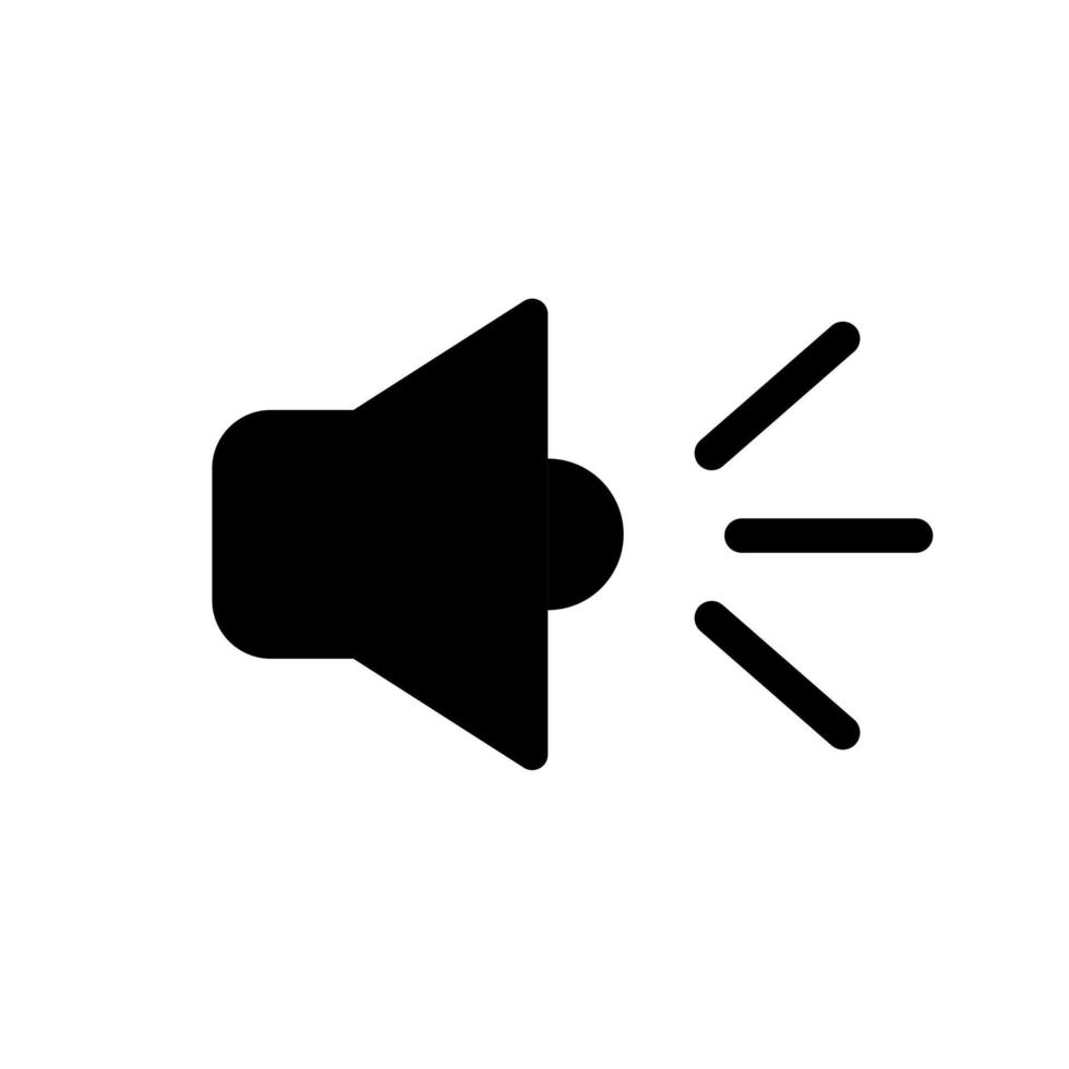 Volume web symbol icon. Graphic elements for your design. Volume Speaker icon vector. Audio speaker symbol vector Sound icon and bar scale sign.
