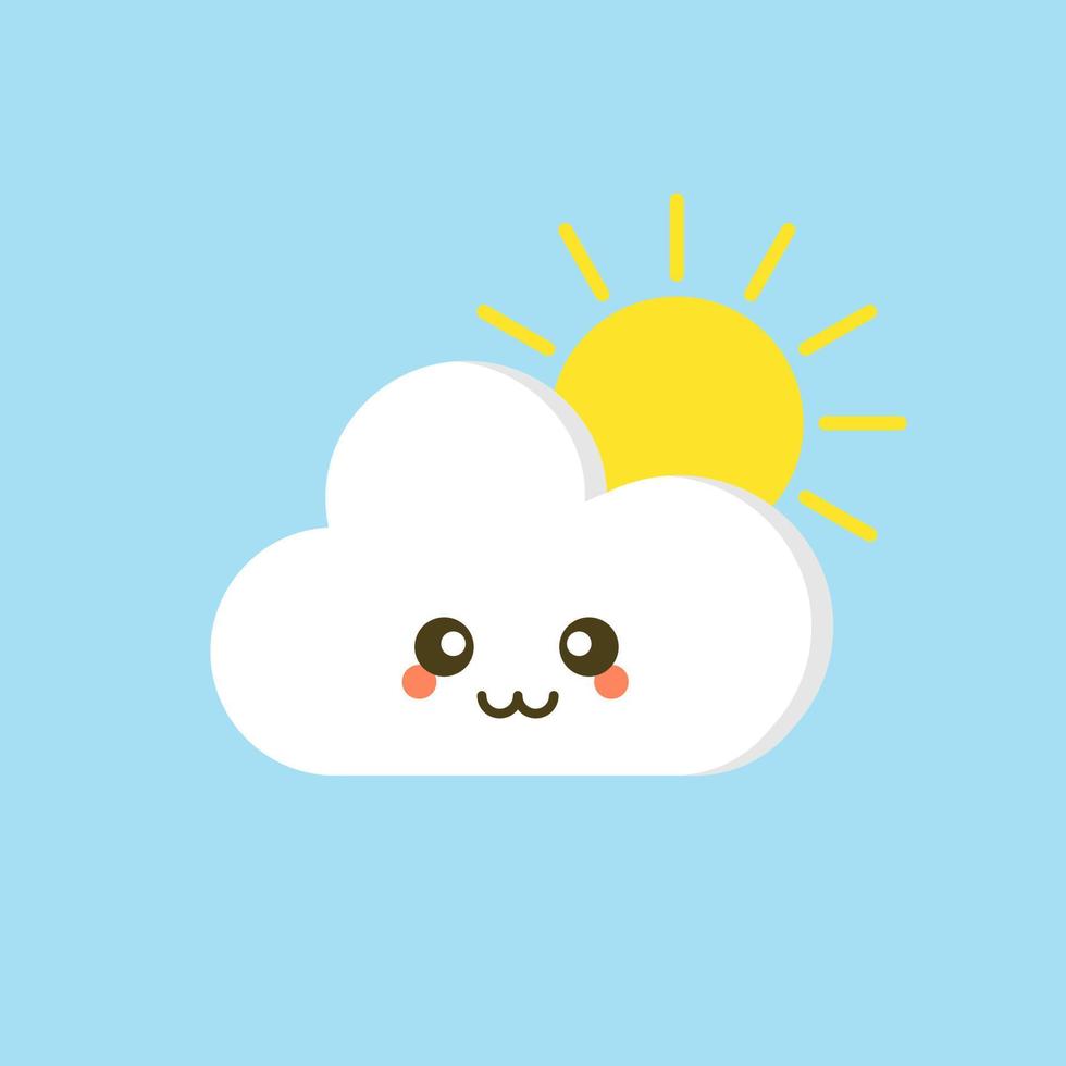 cloud flat design vector illustration