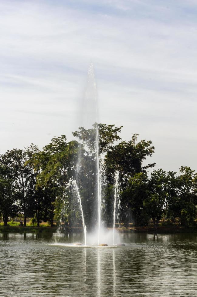 High above the water fountain. photo