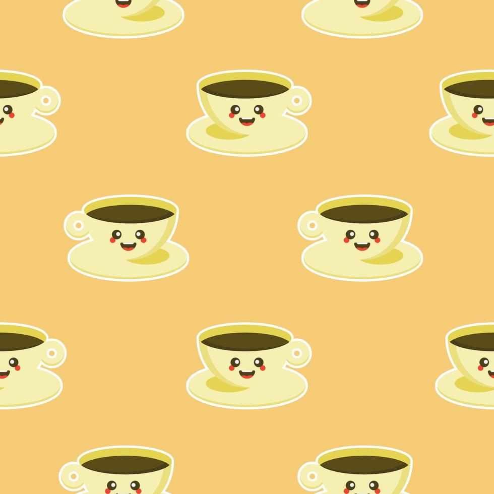 cup of coffee seamless patern vector