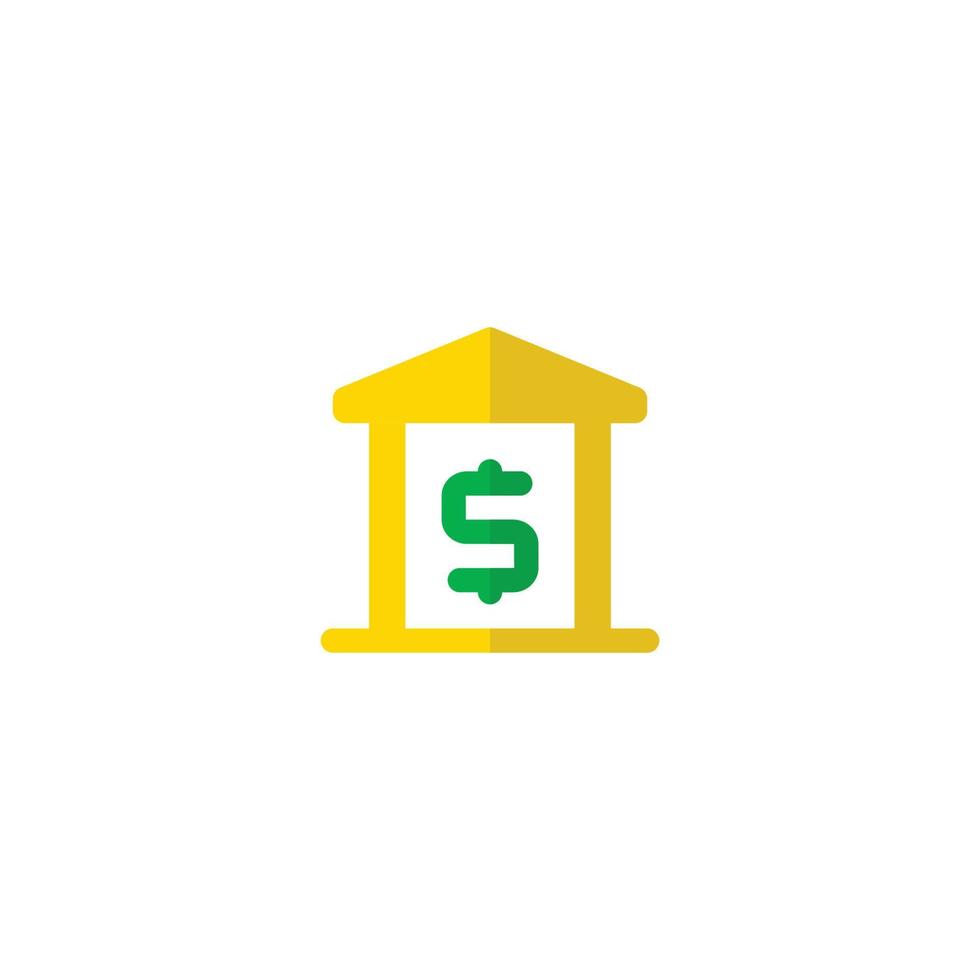 this is a bank icon vector