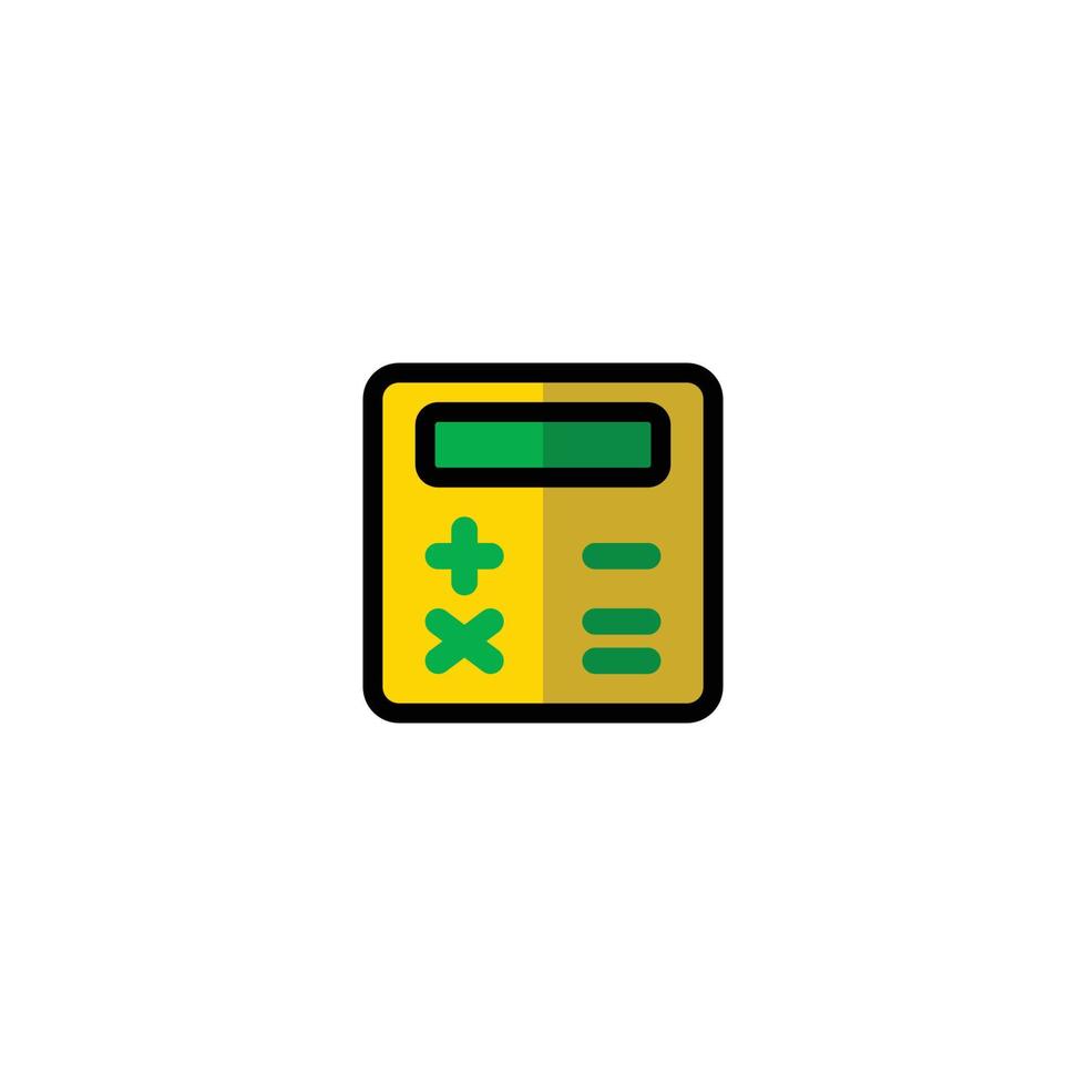 this is a calculator icon vector