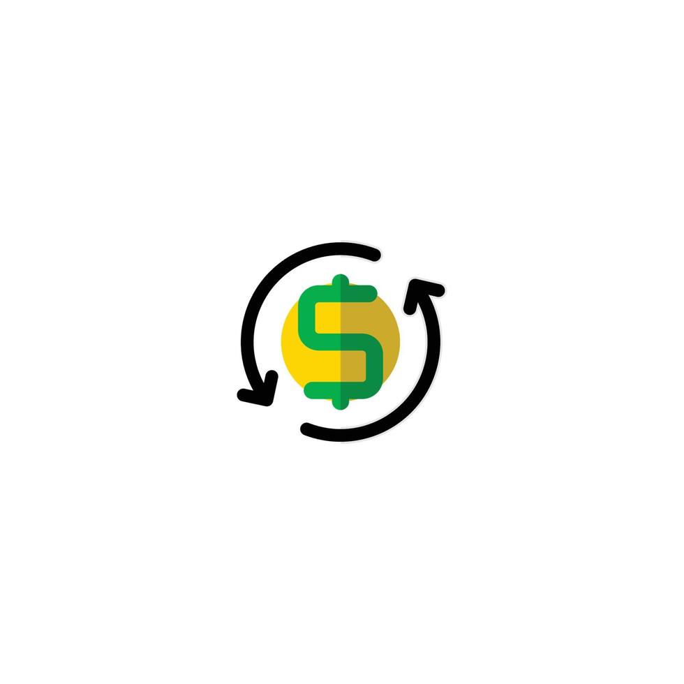 this is a money-back guarantee icon vector